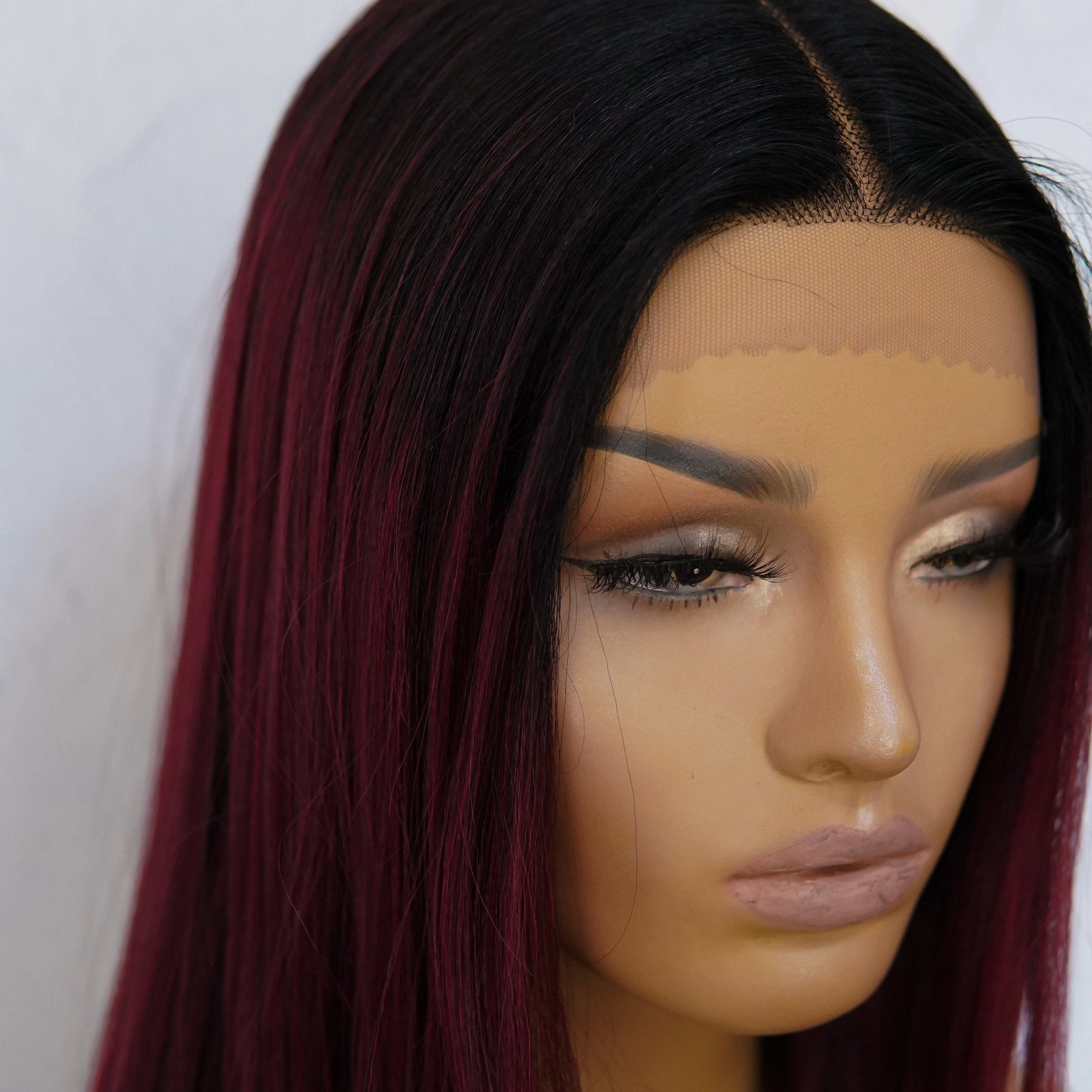 VANESSA Burgundy Lace Front Wig