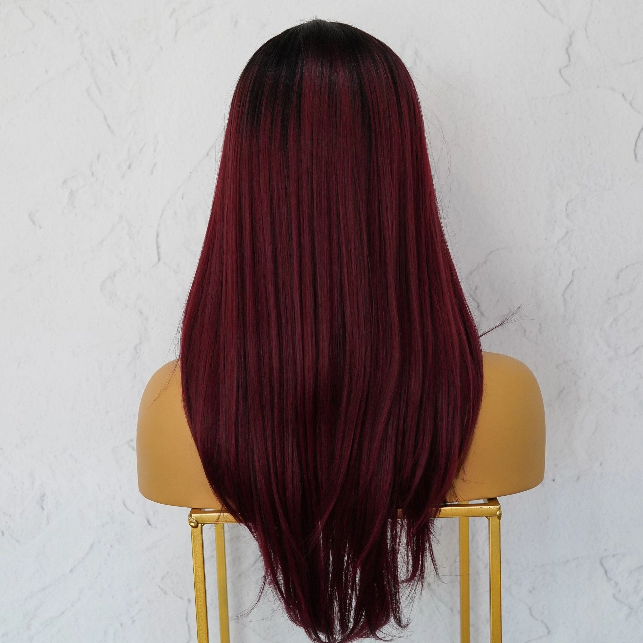 VANESSA Burgundy Lace Front Wig