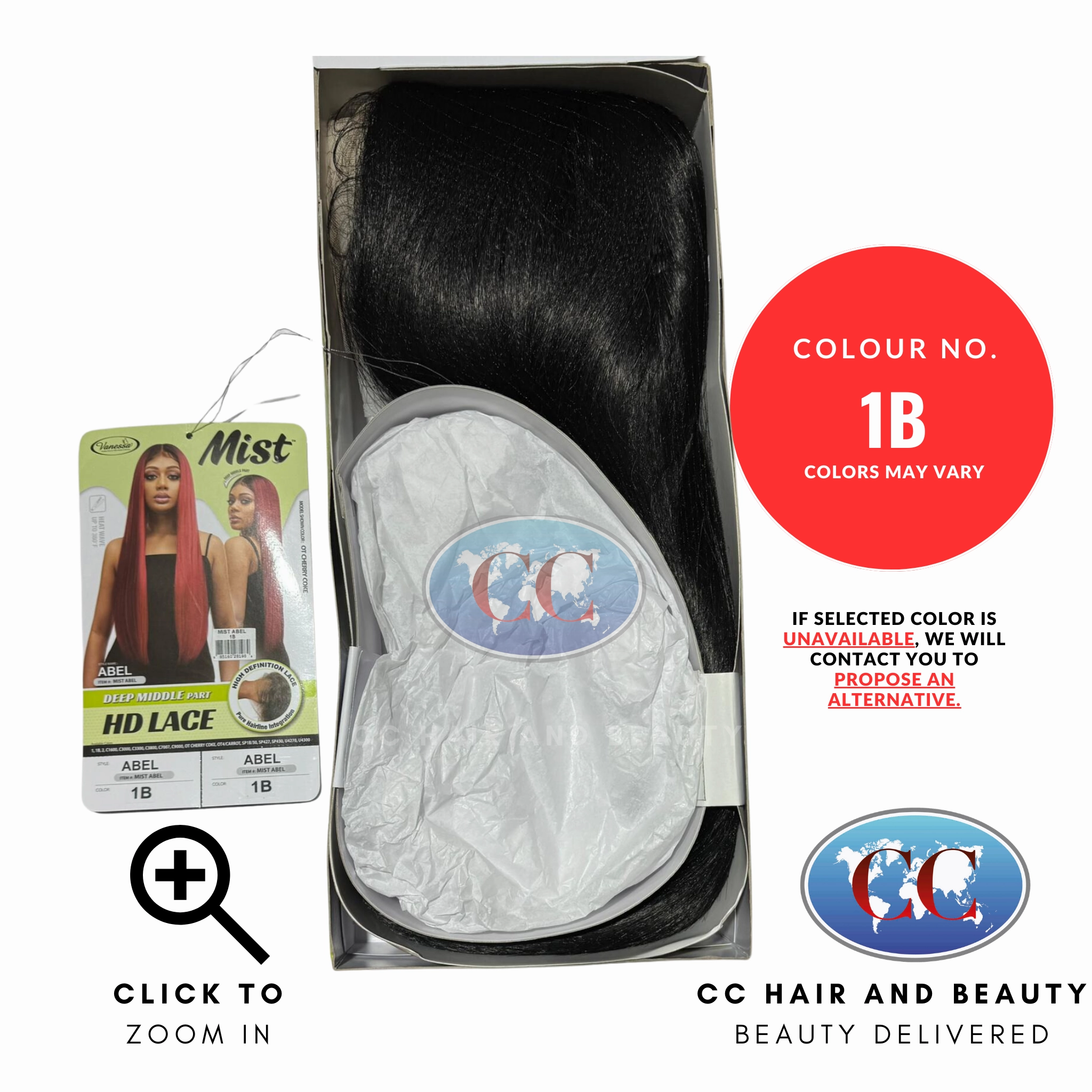Vanessa Deep Middle Part Hd Lace Wig Mist Abel