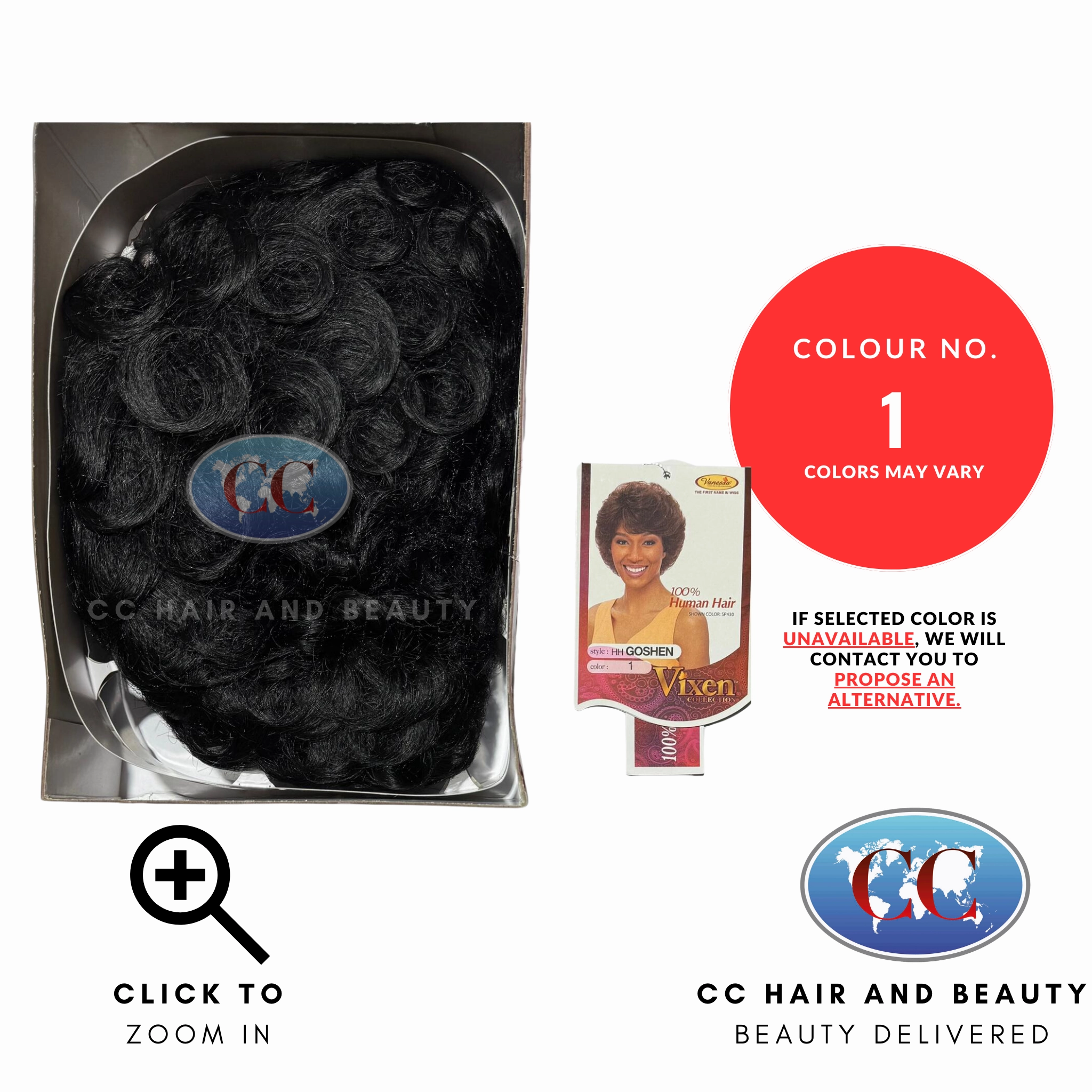 Vanessa Vixen Collection 100% Human Hair Wig - Goshen Success