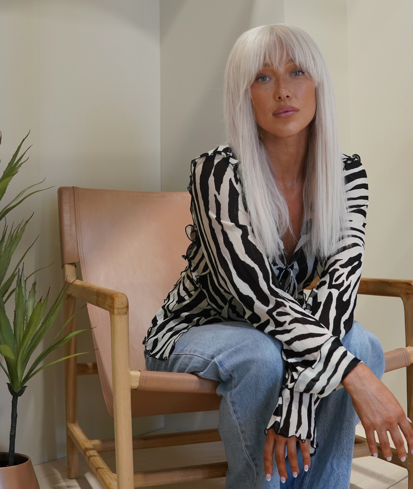 Vicki Human Hair 5x5" Fringe Wig