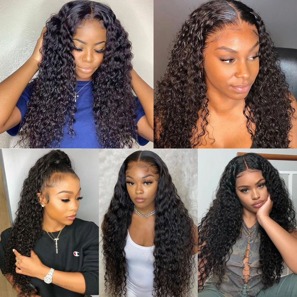 Water Wave Hair Glueless 5x5 HD Lace Closure Wig 100% Virgin Human Hair Pre Plucked Hairline Glueless Wig -Geeta Hair