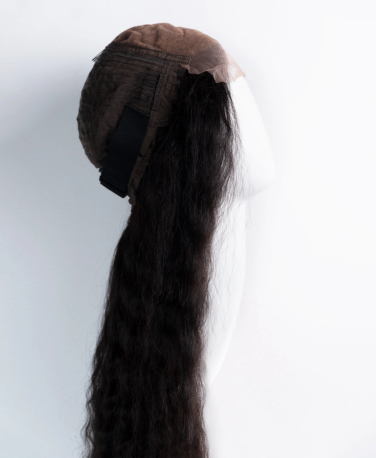 wavy human wig - 22 natural black.