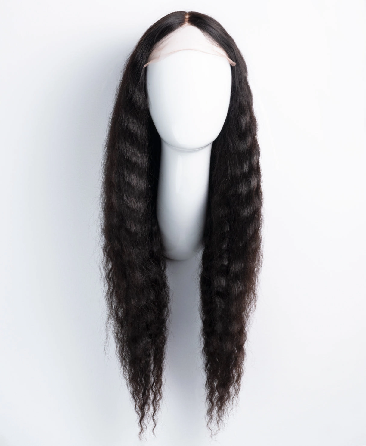 wavy human wig - 22 natural black.
