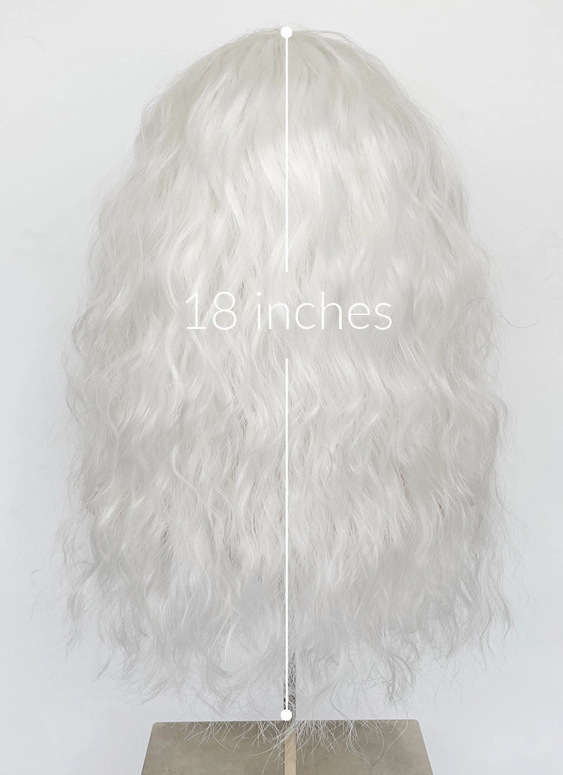 White Wavy Lace Front Synthetic Wig LF6081